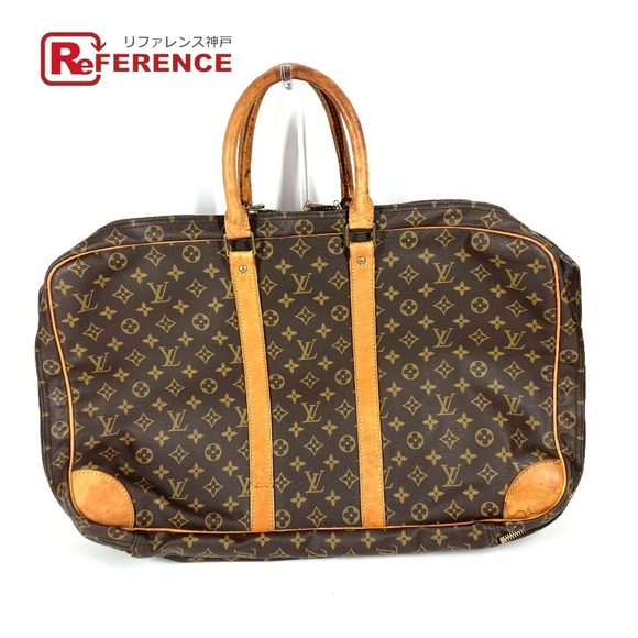 Louis Vuitton Boston Bag Trois Canvas Sac Brown Pochette Travel - Picture 1 of 9
